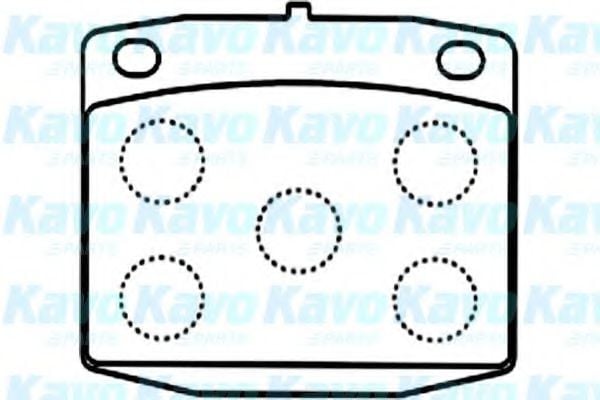 BP-6587 KAVO+PARTS Brake Pad Set, disc brake