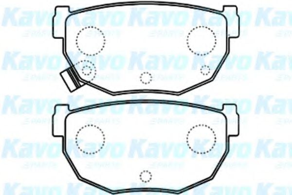 BP-6588 KAVO+PARTS Brake System Brake Pad Set, disc brake