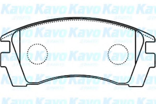 BP-6592 KAVO+PARTS Brake Pad Set, disc brake