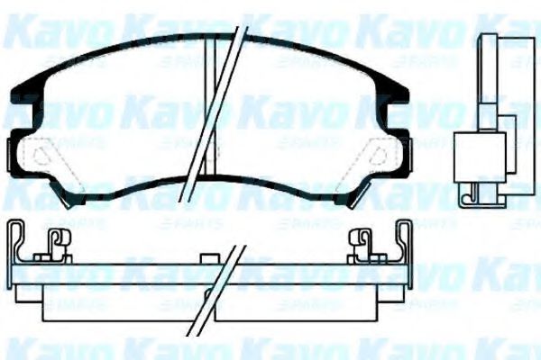 BP-8003 KAVO+PARTS Brake Pad Set, disc brake