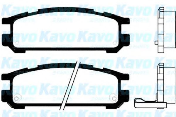 BP8012 KAVO PARTS Brake Pad Set, disc brake