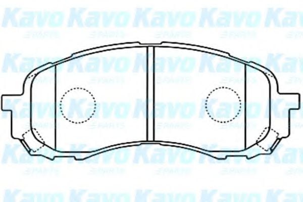 BP-8018 KAVO+PARTS Brake System Brake Pad Set, disc brake