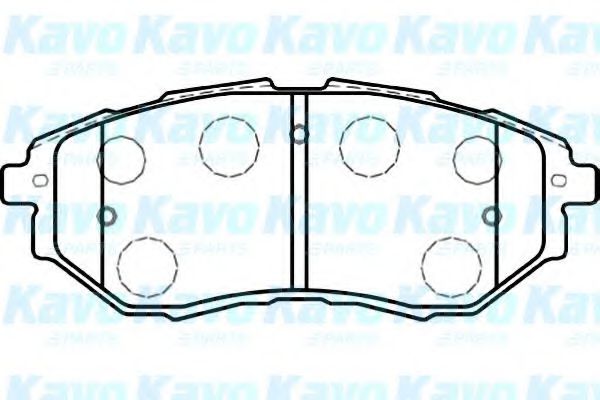 BP-8020 KAVO+PARTS Brake Pad Set, disc brake
