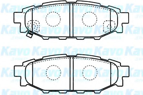 BP-8021 KAVO+PARTS Brake Pad Set, disc brake
