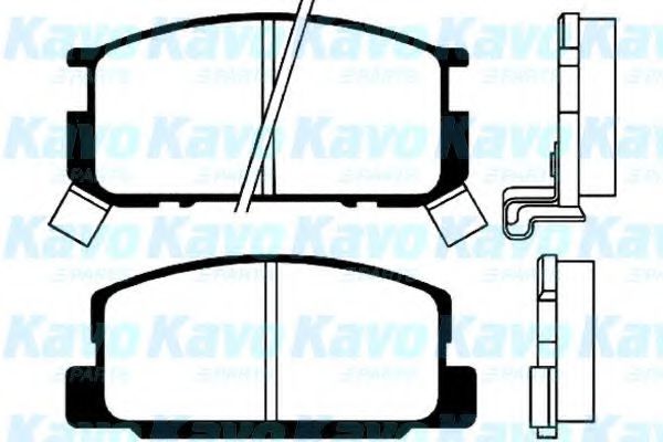 BP-9009 KAVO+PARTS Brake Pad Set, disc brake