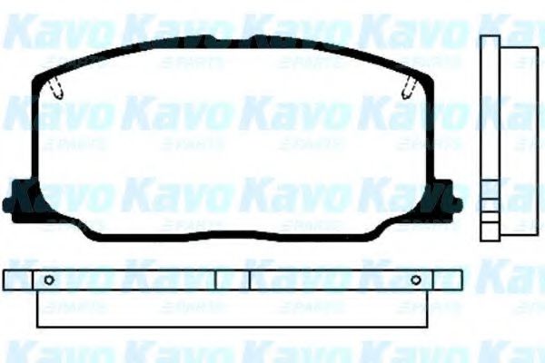 BP-9012 KAVO+PARTS Brake Pad Set, disc brake