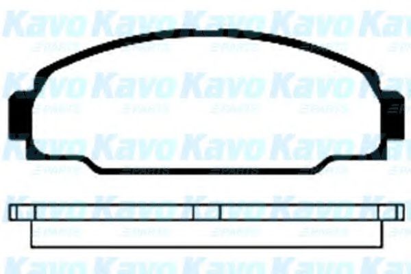 BP-9024 KAVO+PARTS Комплект тормозных колодок, дисковый тормоз