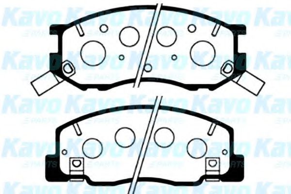 BP-9041 KAVO+PARTS Brake Pad Set, disc brake