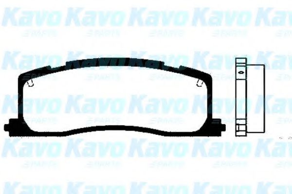BP-9051 KAVO+PARTS Brake Pad Set, disc brake