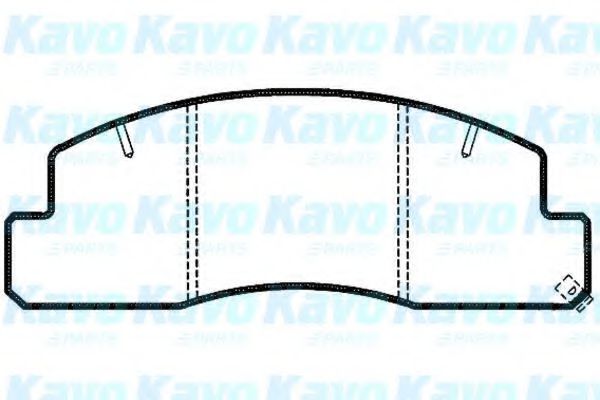 BP-9062 KAVO+PARTS Brake Pad Set, disc brake
