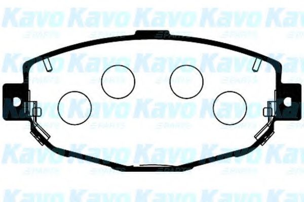 BP-9075 KAVO+PARTS Brake Pad Set, disc brake