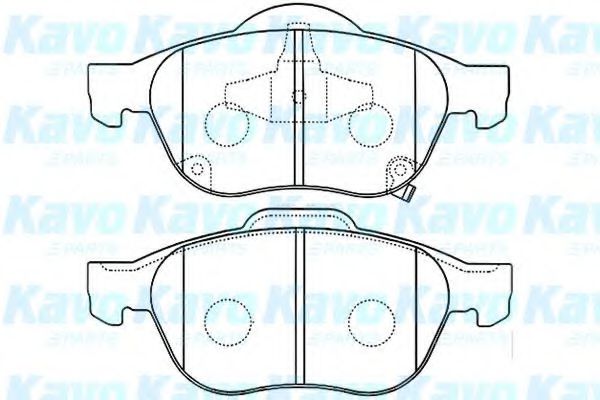 BP-9080 KAVO+PARTS Brake Pad Set, disc brake