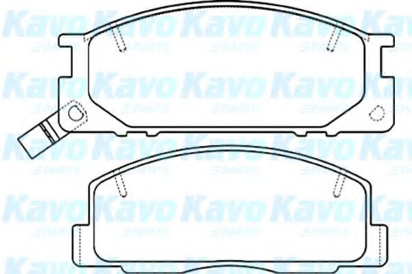 BP-9101 KAVO+PARTS Brake Pad Set, disc brake