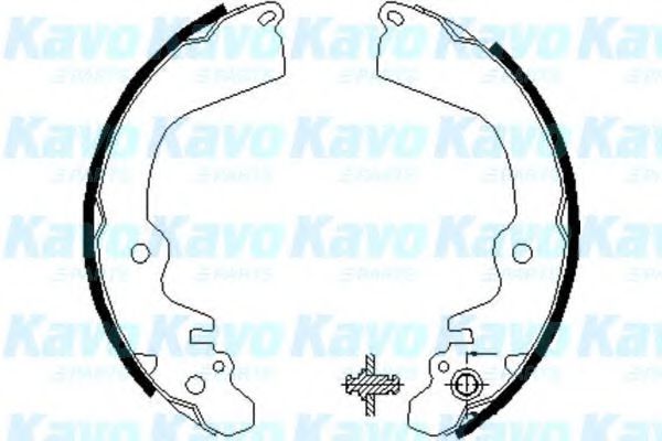 BS-6407 KAVO+PARTS Brake Pad Set, disc brake