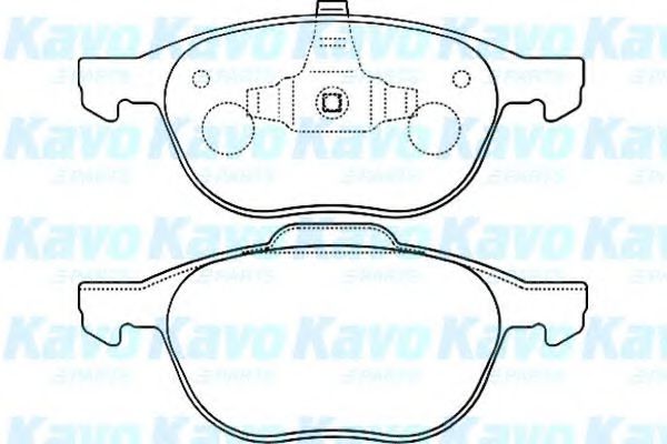 BP-4555 KAVO+PARTS Brake Pad Set, disc brake