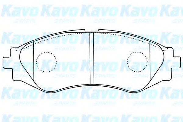 BP-1011 KAVO+PARTS Brake Pad Set, disc brake
