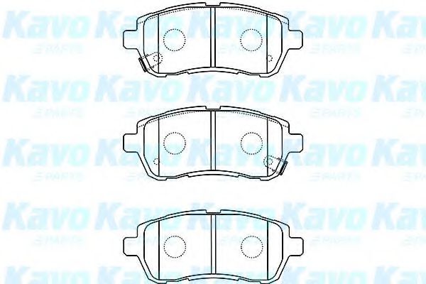 BP-1519 KAVO+PARTS Brake System Brake Pad Set, disc brake