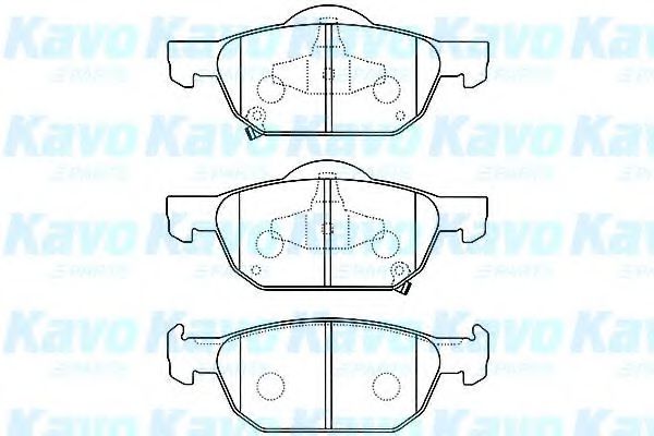 BP-2056 KAVO+PARTS Brake System Brake Pad Set, disc brake