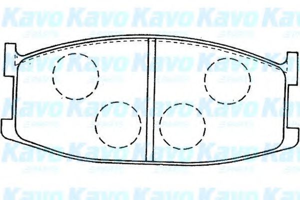 BP-4561 KAVO+PARTS Brake System Brake Pad Set, disc brake