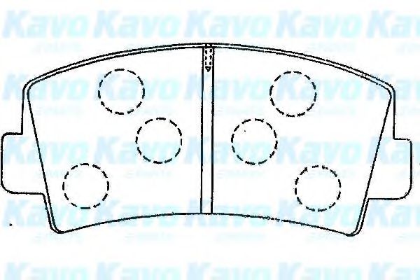 BP-4565 KAVO+PARTS Brake Pad Set, disc brake