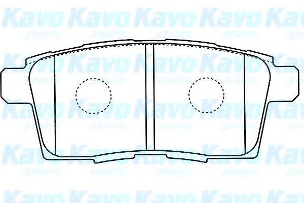 BP-4574 KAVO+PARTS Brake Pad Set, disc brake