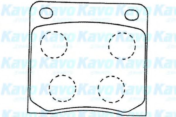 BP-6584 KAVO+PARTS Brake System Brake Pad Set, disc brake