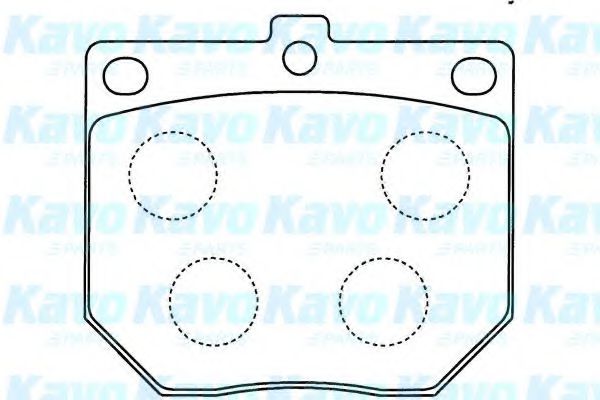 BP-6585 KAVO+PARTS Brake Pad Set, disc brake