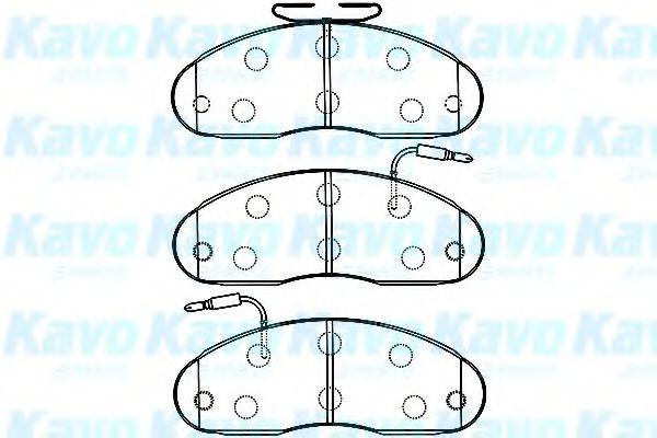 BP-6598 KAVO+PARTS Brake Pad Set, disc brake