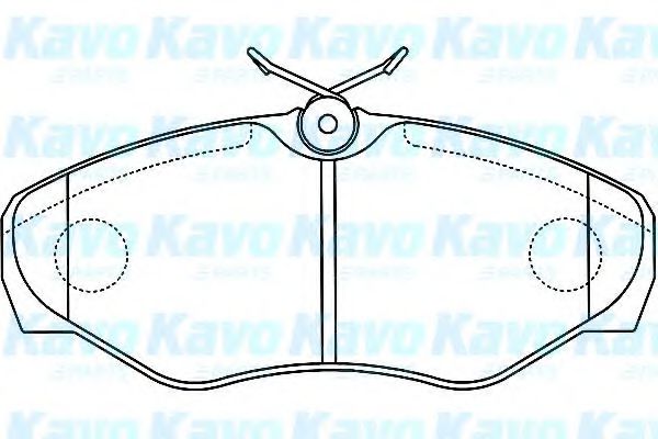BP-6601 KAVO+PARTS Brake Pad Set, disc brake