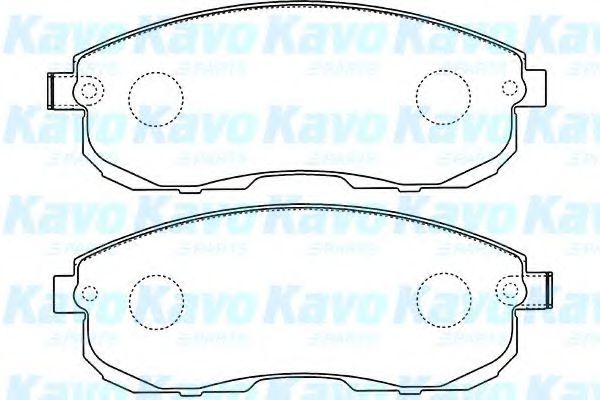 BP-6602 KAVO+PARTS Brake Pad Set, disc brake