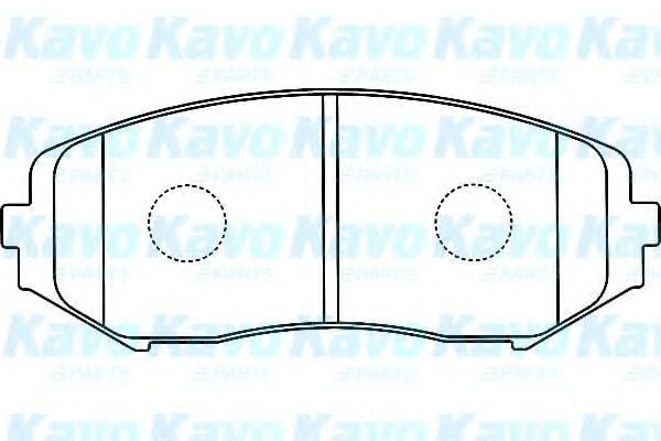 BP-8528 KAVO+PARTS Brake Pad Set, disc brake