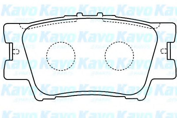 BP-9104 KAVO+PARTS Brake Pad Set, disc brake