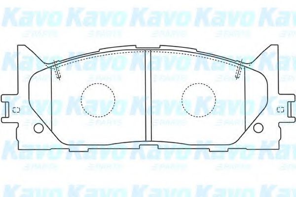 BP-9105 KAVO+PARTS Brake Pad Set, disc brake