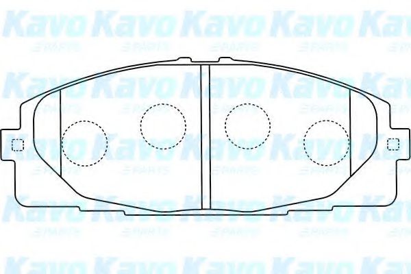 BP-9107 KAVO+PARTS Brake System Brake Pad Set, disc brake