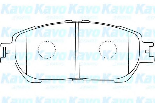 BP-9108 KAVO+PARTS Brake Pad Set, disc brake