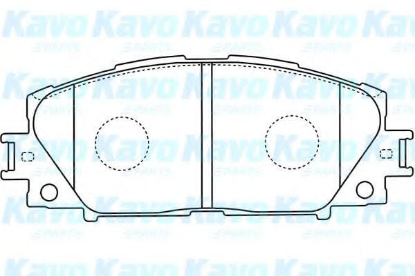 BP-9112 KAVO+PARTS Brake Pad Set, disc brake