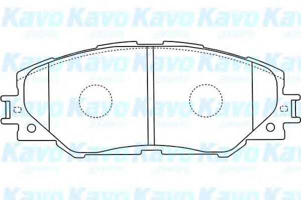 BP-9115 KAVO+PARTS Brake System Brake Pad Set, disc brake