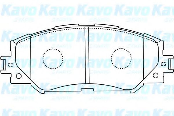 BP-9116 KAVO+PARTS Brake Pad Set, disc brake