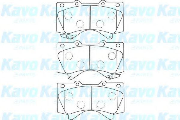 BP-9121 KAVO+PARTS Brake Pad Set, disc brake