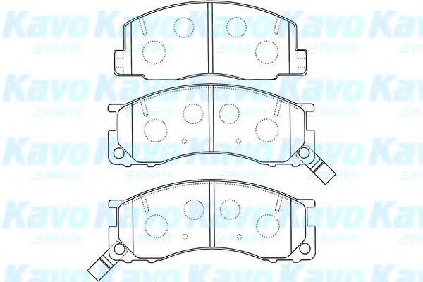 BP-9123 KAVO+PARTS Brake Pad Set, disc brake