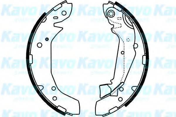 BS-3416 KAVO+PARTS Brake System Brake Shoe Set