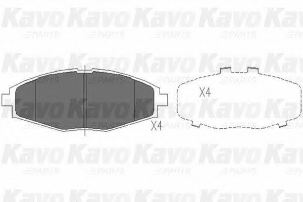 KBP-1002 KAVO+PARTS Brake Pad Set, disc brake