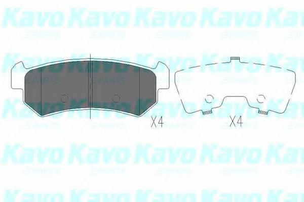 KBP-1007 KAVO+PARTS Brake Pad Set, disc brake
