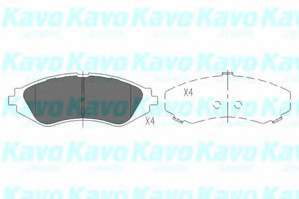 KBP-1008 KAVO+PARTS Brake System Brake Pad Set, disc brake