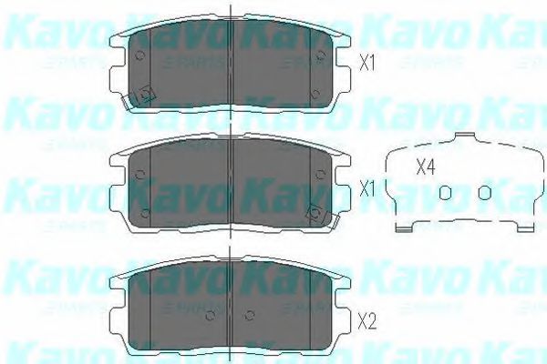 KBP-1010 KAVO+PARTS Brake Pad Set, disc brake