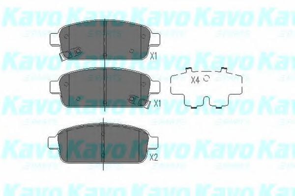 KBP-1013 KAVO+PARTS Brake System Brake Pad Set, disc brake