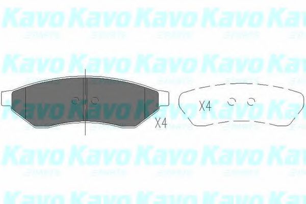 KBP-1015 KAVO+PARTS Brake Pad Set, disc brake