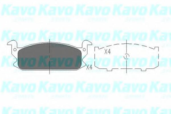 KBP-1503 KAVO+PARTS Brake System Brake Pad Set, disc brake