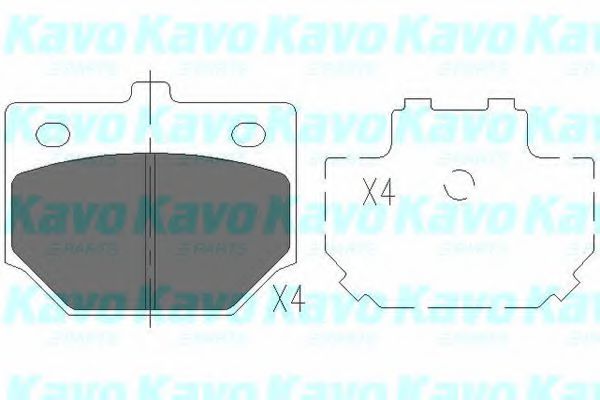 KBP-1509 KAVO+PARTS Brake System Brake Pad Set, disc brake