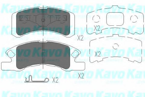 KBP-1511 KAVO+PARTS Brake Pad Set, disc brake
